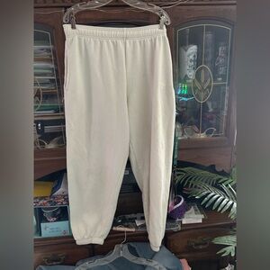 PINK Victoria's Secret Cream Joggers